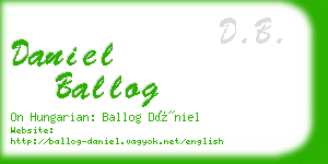 daniel ballog business card